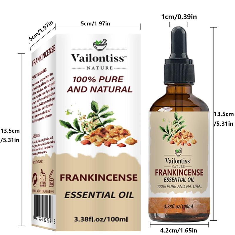 100ml Frankincense Essential Oil, Natural Essential Oil for Home Use, Spa, Yoga, Massage, Bath and Body Care Products, Christmas Gift 1