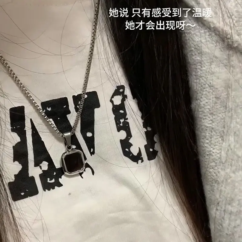 Vòng Cổ Thay Đổi Nhiệt Độ, Có Thể Tùy Chỉnh Với Ảnh Chụp Ảnh Nhiệt, Vòng Cổ Cặp Đôi Được Kích Hoạt Nhiệt Hình Vuông Họa Tiết, Vòng Cổ Thay Đổi Màu Sắc Theo Nhiệt Độ Cơ Thể, Bộ Sưu Tập Ngày Bán Chạy 30 Ngày, Năm 2025, 4208 Miếng 5