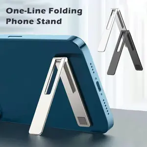 Stand holder dudukan hp phone stand tempelan holder L clip mini ultratin magnetic bracket hp besi iring ringstand kickstand hp 1pc