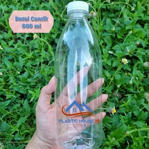 Botol Cantik 600 ml Tebal / Botol Jamu (10 Pcs)