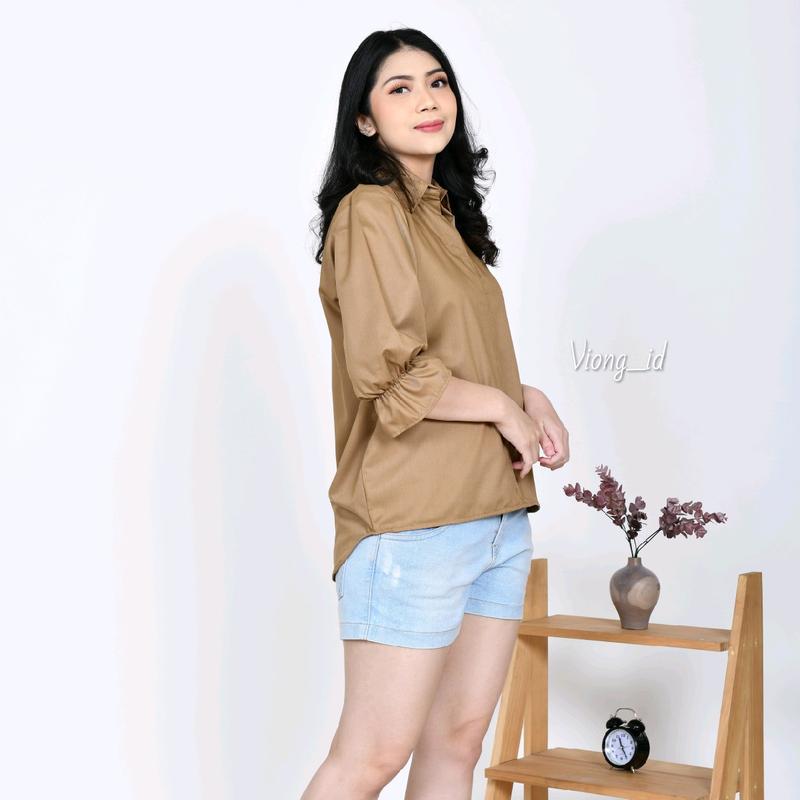 Blouse Wanita Someday Katun Premium Fit to L - Cream 0