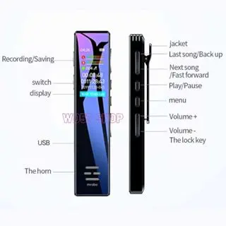 Alat Perekam Suara Voice Audio Recorder Mp3 16 GB Mini Tersembunyi Digital USB Merekam Notulensi Rapat Meeting Yutuber Live Sound Stereo Jernih Mikrofon Sensitif Praktis Portable 5