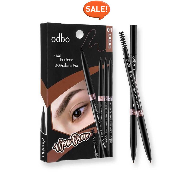 ส่งไว! odbo ดินสอเขียนคิ้ว Easy Auto Slim eyebrow อีซี่ ออโต้ สลิม อายบราว OD781
