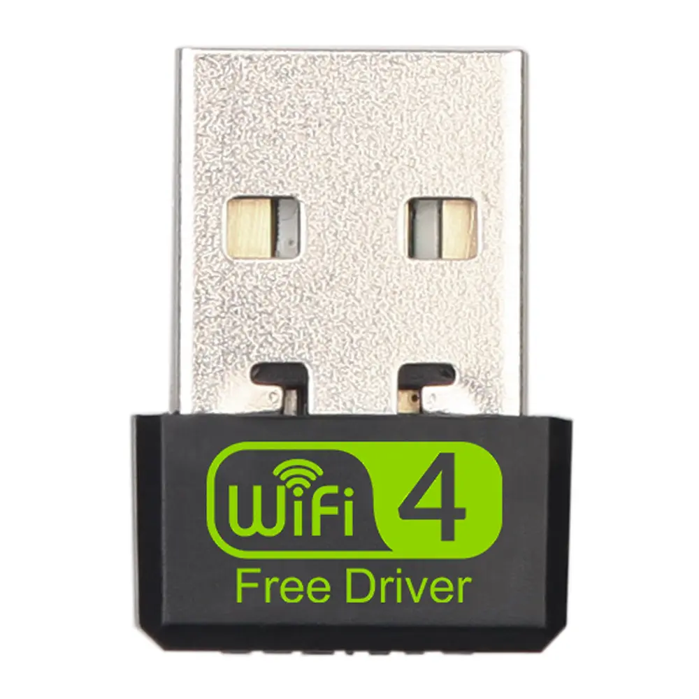 Bộ điều hợp WiFi USB, Bộ điều hợp không dây băng tần đơn 150Mbps 2.4G, Card mạng không dây mini WiFi Dongle cho máy tính xách tay / máy tính để bàn / PC, Hỗ trợ /8/8.1