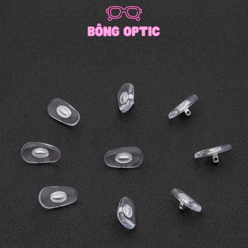 [Kèm Ốc Và Tua Vít] Set 5 Cặp Miếng Đệm Mũi Chống Trượt Cho Mắt Kính, Ve Kính Silicon Chống Trượt