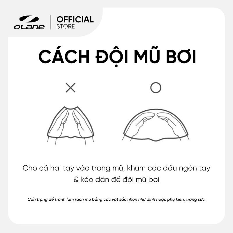 Mũ Bơi / Nón Bơi Silicon Người Lớn Olane Bio cho Nam và Nữ Sport 3