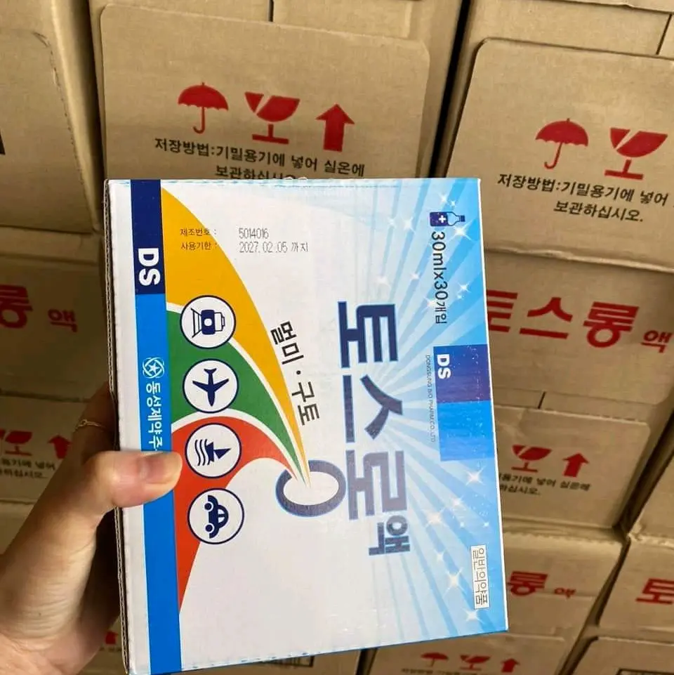 (chính hãng) hộp 30 chai say xe hàn quốc mỗi chai 30ml