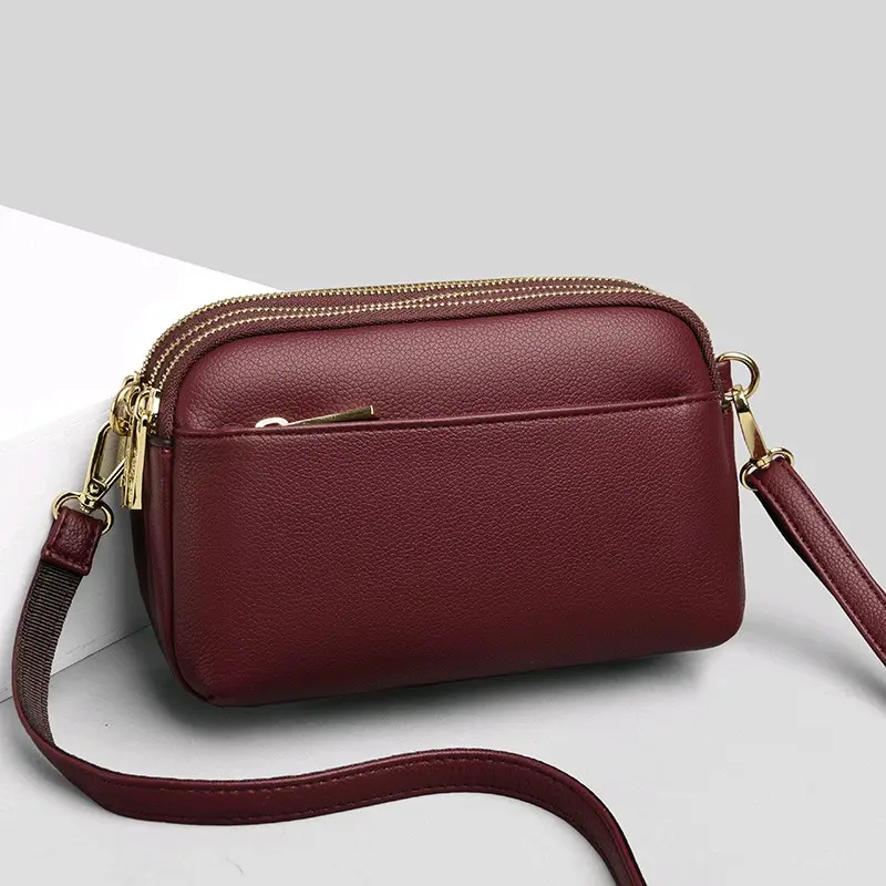 HM - Tas Selempang Wanita Terbaru Tas Wanita Slingbag Simple kekinian Kulit PU