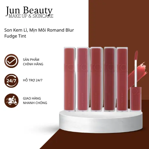 Son Kem Lì, Mịn Môi Romand Blur Fudge Tint 38  romand Cosmetic Mỹ Phẩm Son Môi romand  unrose romand  blur