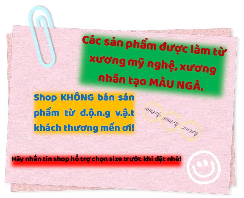 Vòng tay xương mỹ nghệ màu ngà, bản to 18 - 25mm  Dugi store 3