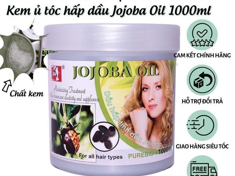Dầu Hấp Tóc Ủ Xả Tóc JOJOBA LK 1000ml siêu mềm mượt giữ mùi hương lâu cực thơm