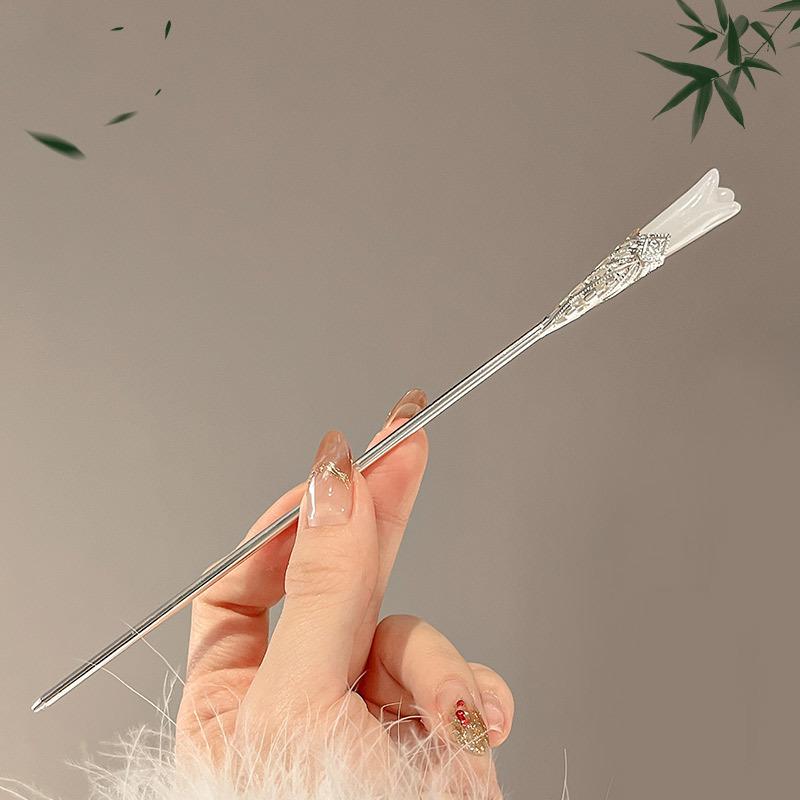Kẹp Tóc Tua Rua Hoa, Phong Cách Cổ Xưa, Cao Cấp Cho Nữ, Hanfu, Dễ Phối Đồ, Móc Cài Tóc, Thích Hợp Cho Sườn Xám Tóc Updo, Phụ Kiện Đội Đầu 5