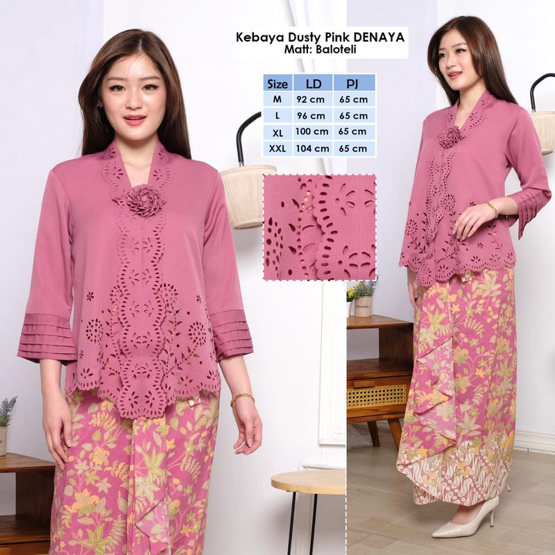 Product Introduction of SL Collection - Atasan Kebaya Encim Modern Elegan Mewah Denaya Bahan Baloteli Premium Laser Cut Mewah Aneka Warna Kekinian | Pakaian  Wisuda Acara Pesta Kondangan Wanita Terbaru 19