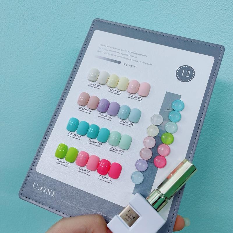 Sét Sơn gel 12 màu pastel, tặng bảng màu , phụ kiện làm nail nữ