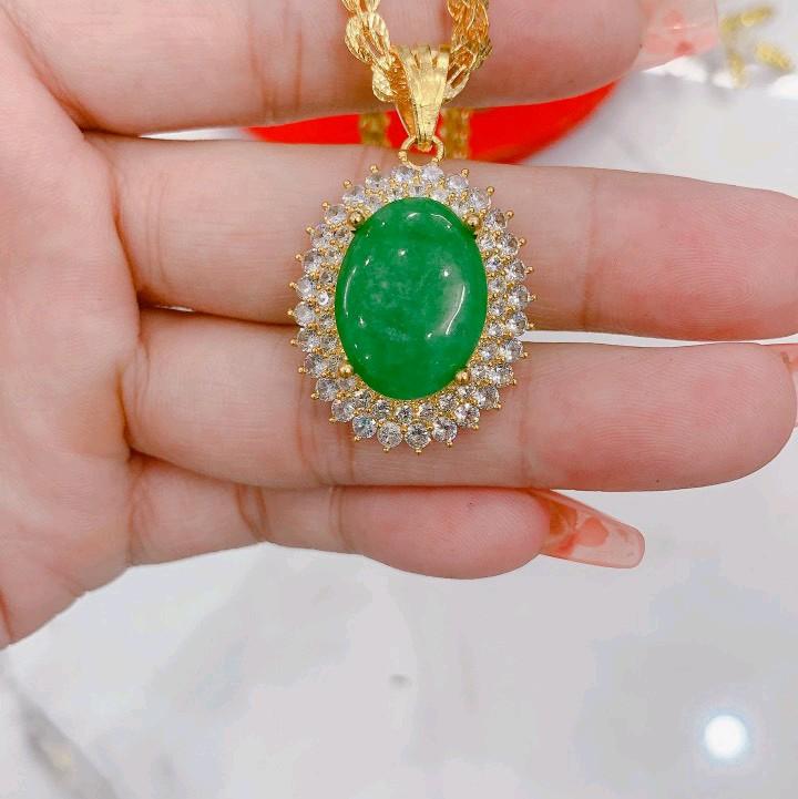 Dây chuyền Phụng mặt đá xanh ( Trang Sức Nữ) 5