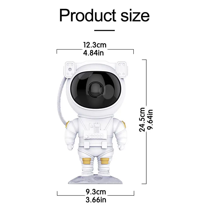 Astronaut Projector Night Light, 1 Count USB Powered Galaxy Projector Light with Remote Control, Spaceman Ambient Lamp, Starry Sky Projector Light 1