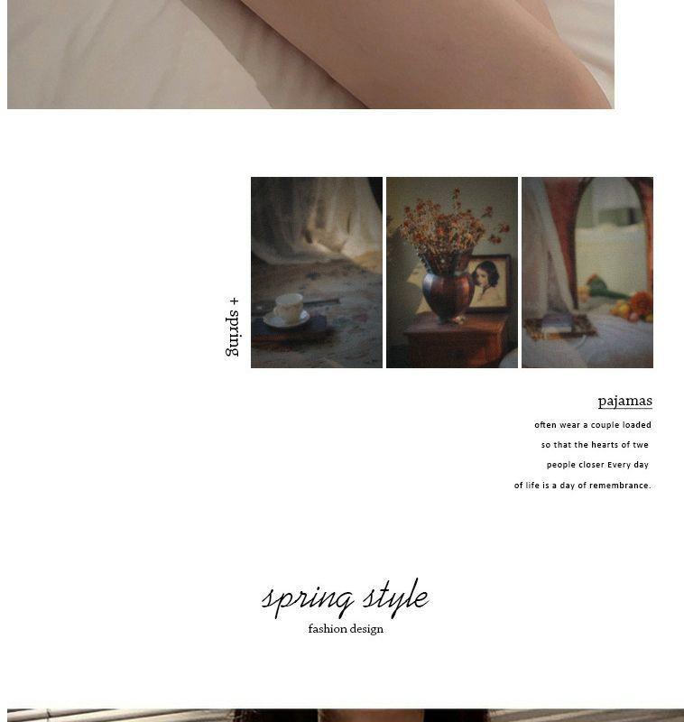 Product Introduction of Women's Nightdress Autumn Winter Sexy Sexy Pure Desire Backless Dress Slip Dress Lace-up Romantic Pajamas Home Wear 8