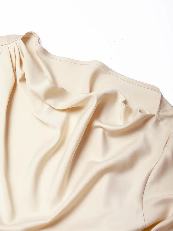 Women's Plain Satin Dress, Elegant Fashion Chic Casual Dress for Daily Outdoor Wear, Women Dress for All Seasons 3