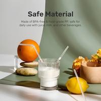 Gambar Sakumini Disposable Curved Plastic Straw Sedotan Plastik Bengkok Transparan Food Grade Isi 300 - Transparant dari Sakumini Official Store Kab. Tangerang 2 Tokopedia
