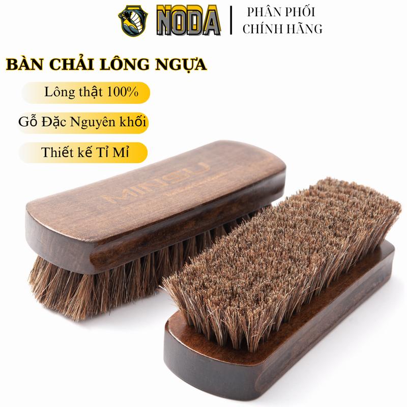 Bàn Chải Đánh Giày Lông Ngựa Cao Cấp MINSU M2414 Chuyên Dùng Vệ Sinh Giày Sneaker, Giày Da - Loại Lớn