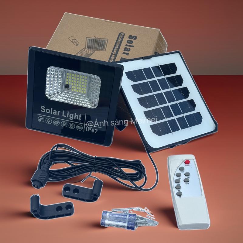 【Bán hàng trực tiếp từ nhà máy】Đèn năng lượng mặt trời 100W - Bảo hành 2 năm, Chống nước IP67 1