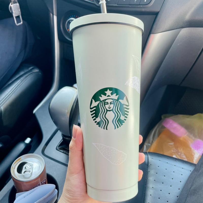 Ly Starbuck Cold Cup Dung Tích 750ml Màu Xanh Mint Giữ Nhiệt Tốt