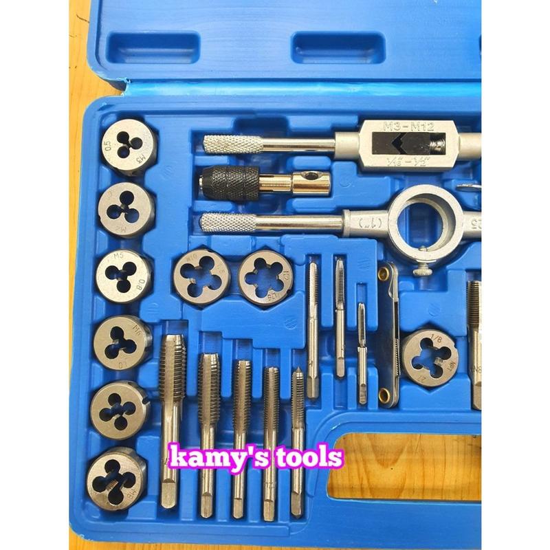 Bộ taro bàn ren 40 chi tiết ta rô ren hợp kim thép siêu cứng và bền hơn hộp nhựa mica [FREESHIP EXTRA] 5