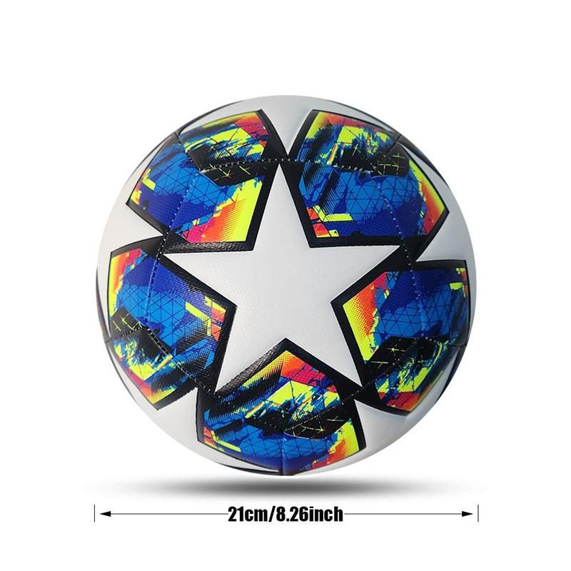 1/2 Sets Soccer Ball Suit, Star Pattern PU Football, Creative Ball Sports Equipment, For Kids And Adults 2