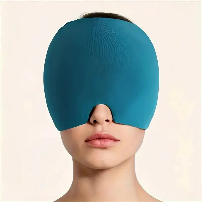 Ice Eye Mask, Gel Ice Cap, Ice Eye Mask, Fragrance-free, No Battery, Face Cap for Relieving Stress, Fatigue 7