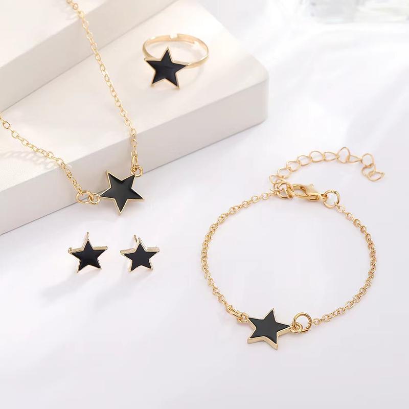 Product Introduction of 3PCS SET Women Five-Pointed Star Ornament Suit 1