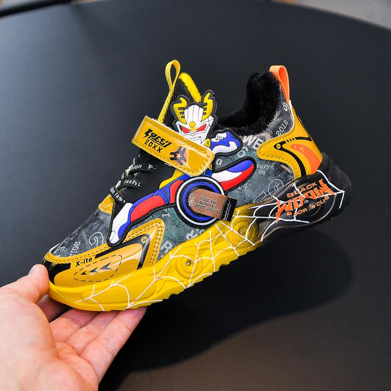 Product Introduction of High Quality Fashion Boys Light Shoes Comfortable Lightweight Kids Sport Shoes with Led 24