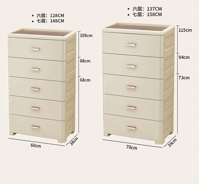 Product Introduction of Thickened Storage Cabinet, Organizer Cabinet, Household Snack Storage Box, Bedroom Plastic Five-Drawer Cabinet, Storage Cabinet, Drawer Style 20