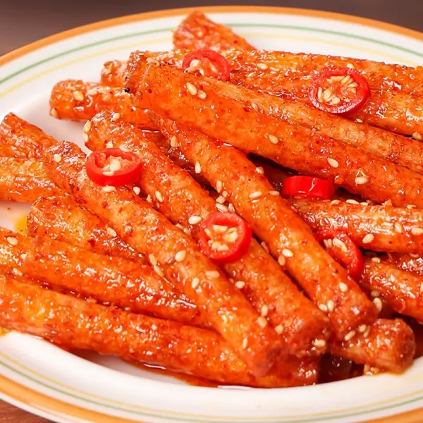 Authentic Hunan Specialty Spicy Strips Seitan Spicy Gluten Sticks Snack Spicy Flavor Casual Snacks