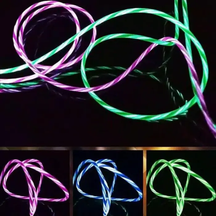 COD KABEL DATA KABEL CHARGER LED 1M UNTUK SEMUA TIPE HANDPHONE 1