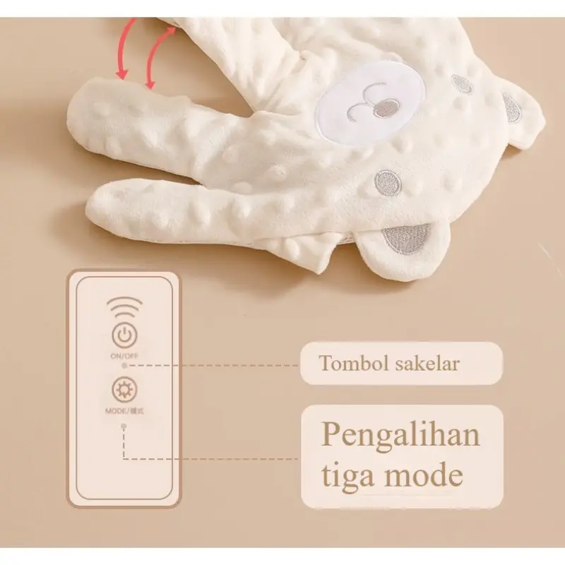 Plam Penenang Bayi +Remote control+ White Noise – Tidur Nyenyak dalam 5 Menit! Teether Empeng 5