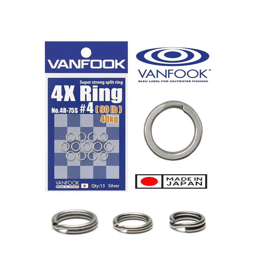Vanfook Super Strong 4X Split Ring