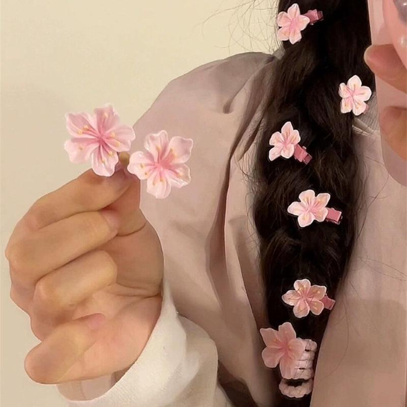 Klip Rambut Kecil Bunga Sakura Merah Jambu untuk Kanak-kanak - TikTok ...