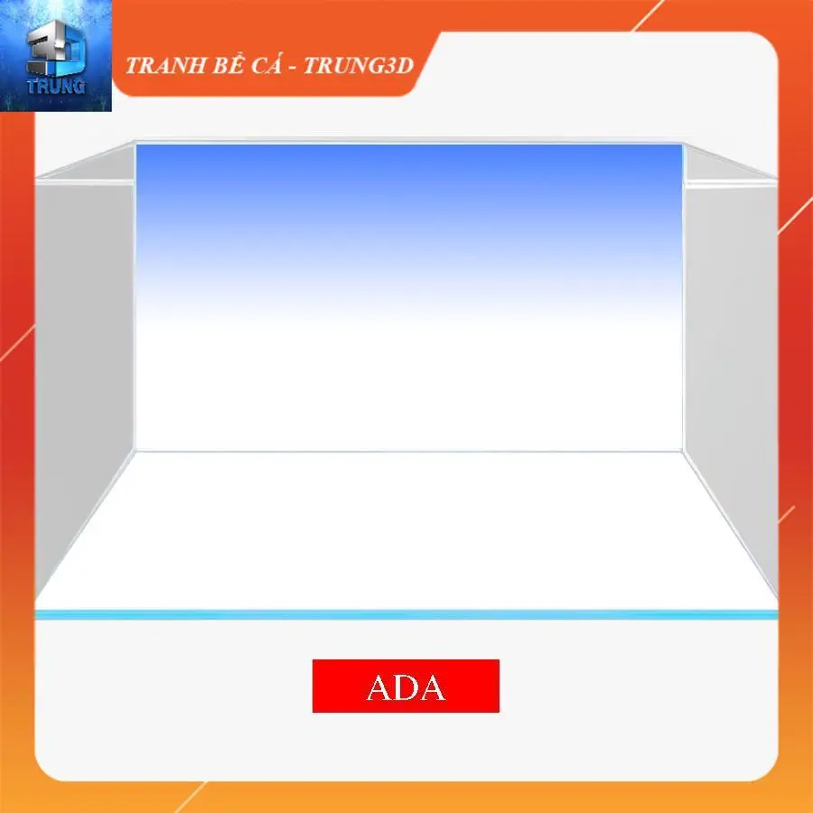 Tranh 3D dán hồ cá - phông nền opensky