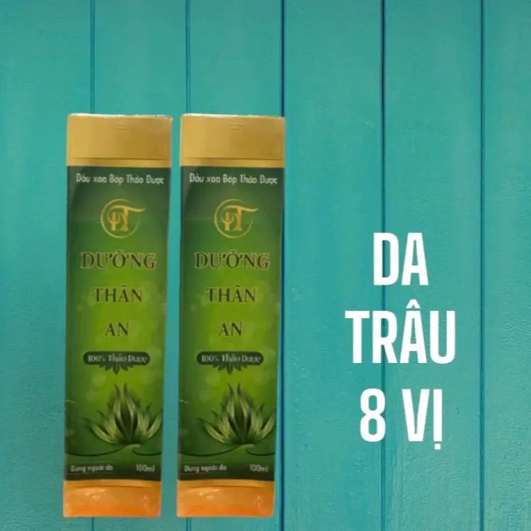 2 chai dầu xoa bóp Dưỡng thân an tặng Da trâu 8 vị thiên nhiên 2 lít 3