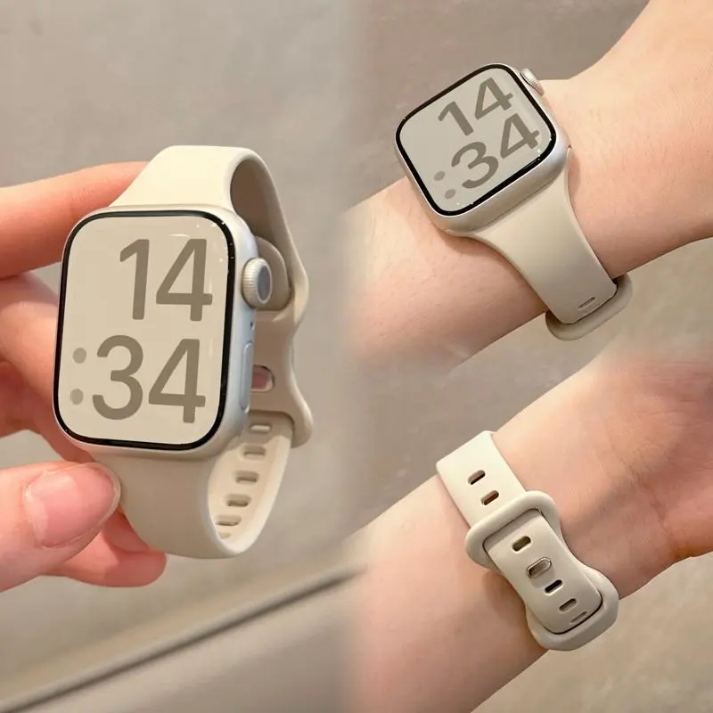 สายนาฬิกา, สำหรับ Apple Watch, เข้ากันได้กับสมาร์ทวอทช์ 10, 9, 8, Ultra7, 6, se, 5, 4, 3, สายนุ่ม, ปรับได้ง่าย, 38/40/44/41/42/45/46/49, สายรัด