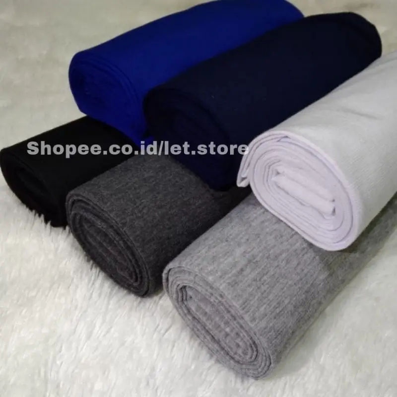 Legging Wanita Kaos Tebal Jumbo Polos Hitam Rayon Soft - Fit Panjang Standar Dewasa Celana Lembut Nyaman 2