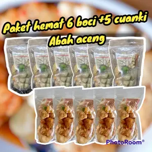 Mix Baso Aci 6 Cuanki Instan Abah Aceng 5bks makanan siap saji Bawang Kuning Food Pedas