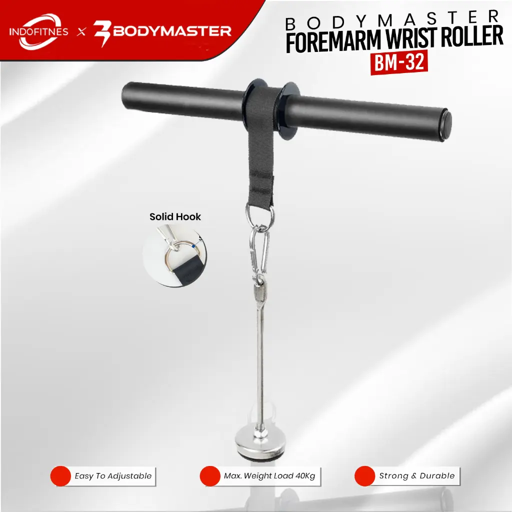 BODYMASTER Forearm Wrist Roller BM-32 Hand Arm Fitness Lengan Otot