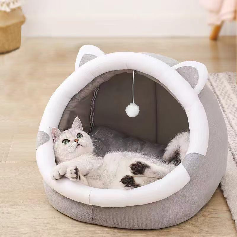 Product Introduction of Giường cho thú cưng, Thiết kế kín đáo cho 4 mùa, Thiết kế làm ấm mùa đông, Dễ dàng tháo rời và giặt, Thích hợp cho cả mèo và chó Con lều  cho  mèo puppies  house  khăn giường  tầng  mèo giường  tầng  cho  mèo cat  box  house puppy  house cat  tree dog  ho 3