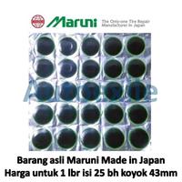 Gambar Koyok Tambal Ban Luar Tire Patch Maruni GUT-00 MU-00 Bulat 43mm 25buah Tip Top GUT00 MU00 Tanpa Masak Made in Japan - Hitam Hijau dari Autoexile Kota Medan 2 Tokopedia