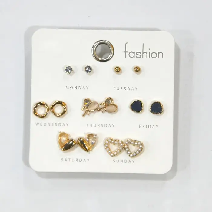 Anting wanita Radha set gold titanium premium