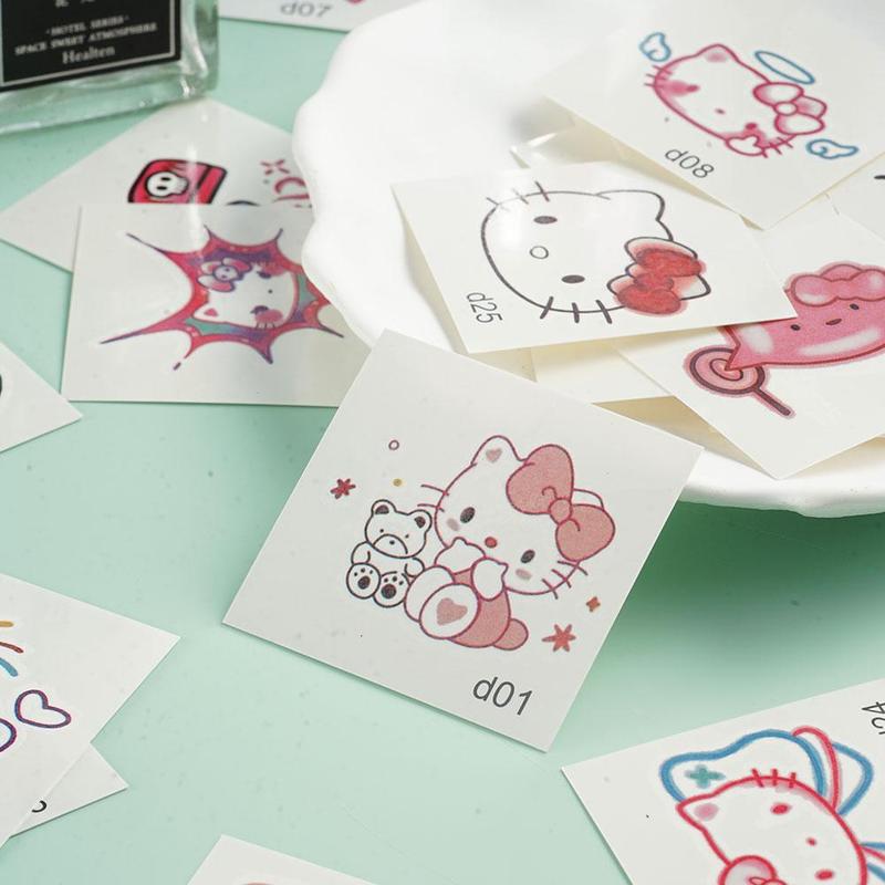 Product Introduction of Miếng Dán Hình Xăm, Phong Cách Ins, Đầy Màu Sắc, Thiết Kế Hello Kitty, 24 / 25 Cái, Miếng Dán Cơ Thể, Đồ Chơi Dopamine, Dễ Thương, Y7X1 26