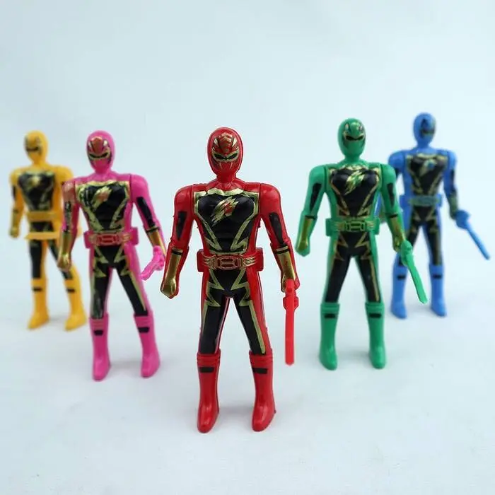 (BISA COD) - PROMO MAINAN ANAK POWER RANGERS MINI ISI 5PC MAINAN ROBOT POWER RANGERS SET ROBOT SUPER HERO TERMURAH 6