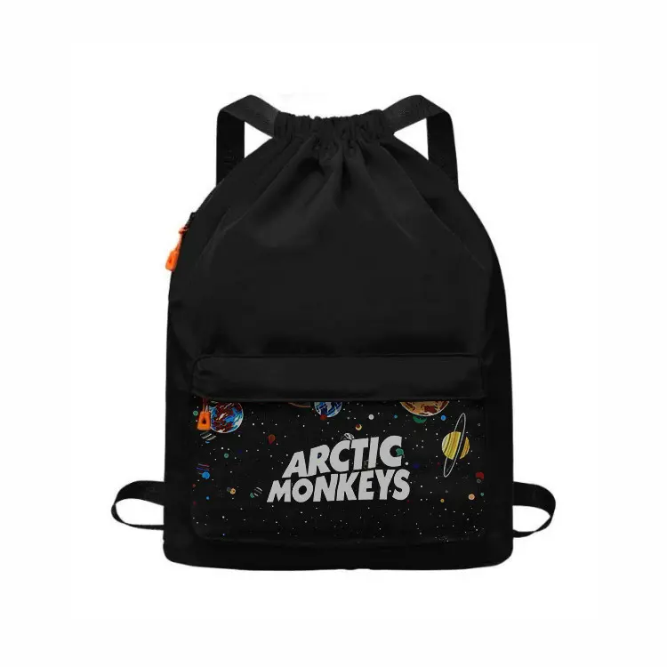 Tas Ransel Punggung Kerut Waterprouf Pria Wanita Motif DINO Distro - Tas Serut | Devva.id Canvas Sekolah Backpack 5