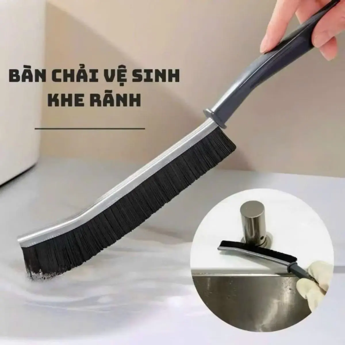 Bàn chải vệ sinh khe hở đa năng, bàn chải vệ sinh khe rãnh khe hở làm sạch ngóc ngách - LT Grocery